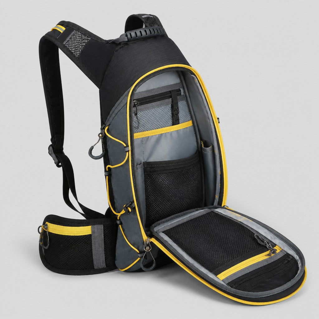 10L Cycling Hydration Backpack - open compartment view